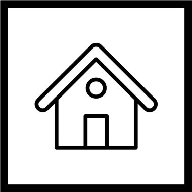 Ev simgesi vektör illüstrasyonu