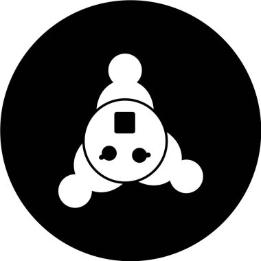 minimalist vektör illüstrasyonu, uygulama simgesi