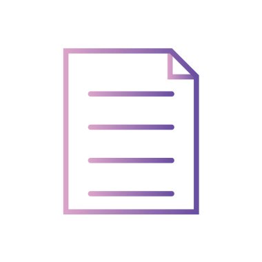 belge vektör simgesi. dosya uzantısı işareti.