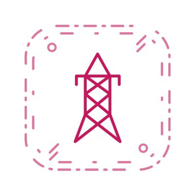 Petrol kuyusu ikonu. vektör illüstrasyonu