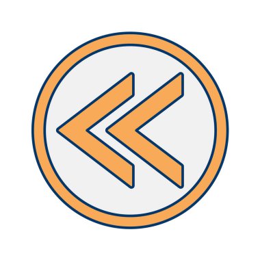 Sarı ok simgesinin vektör illüstrasyonu