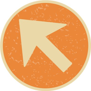 Sarı ve turuncu bir ikonun vektör illüstrasyonu