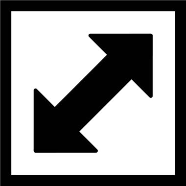 Yukarı Oklu Vektör Simgesi