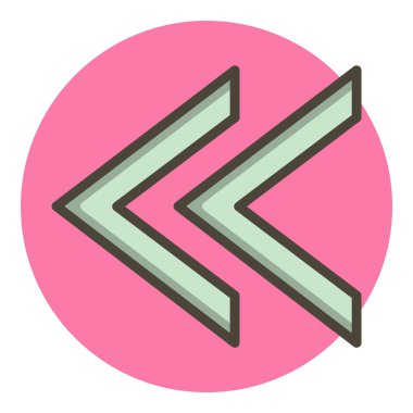 Moda Biçimli Ayrı Arkaplanda Önceki Simge