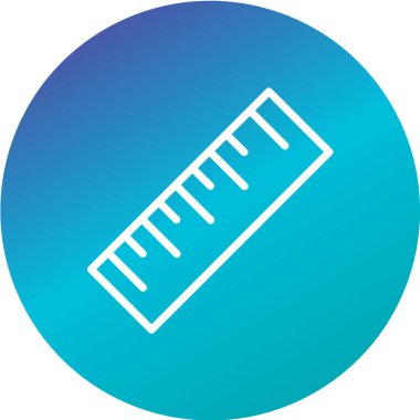 Cetvel simgesi. Web tasarım biçimi