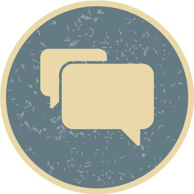 konuşma balonu simgesi, vektör illüstrasyonu