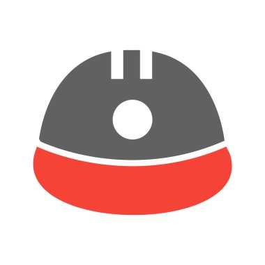 Moda Biçimli Kask Simgesi İzole Arkaplan      