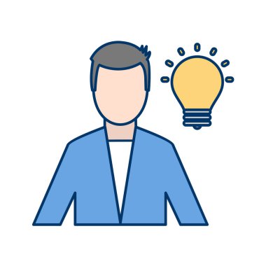 İş vektörü illüstrasyonu beyaz arkaplanda izole edildi 