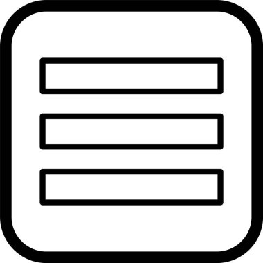 Menü Simgesi Moda Biçiminde İzole Arkaplan