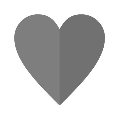 Kalp ikonu vektör illüstrasyonu