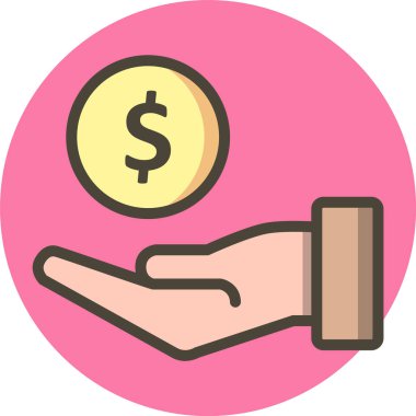 Moda Biçimli Kiralama Simgesi İzole Arkaplan     