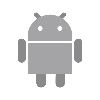 Moda Biçimli Android Simgesi İzole Arkaplan
