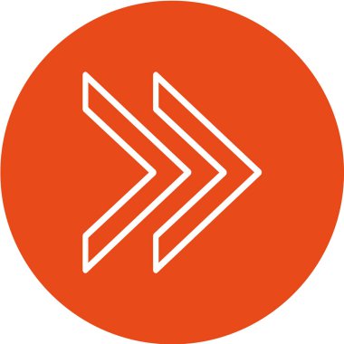 Ok işareti simgesi. vektör illüstrasyonu