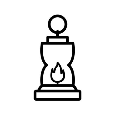 beyaz arkaplanda kamp konsepti vektör illüstrasyonu 