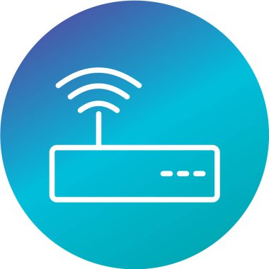 Kablosuz yönlendirici simgesi. vektör illüstrasyonu