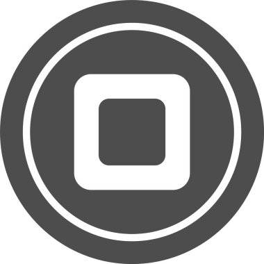 Moda Biçimli Ayırılmış Arkaplanda Simgeyi Durdur