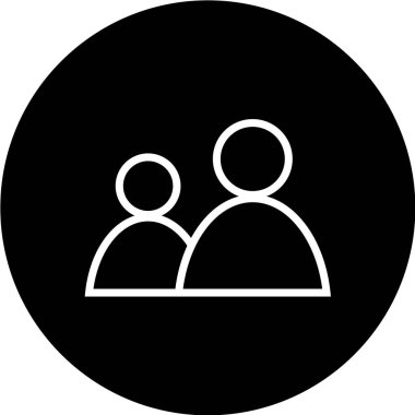 beyaz arkaplanda siyah simge izole edildi