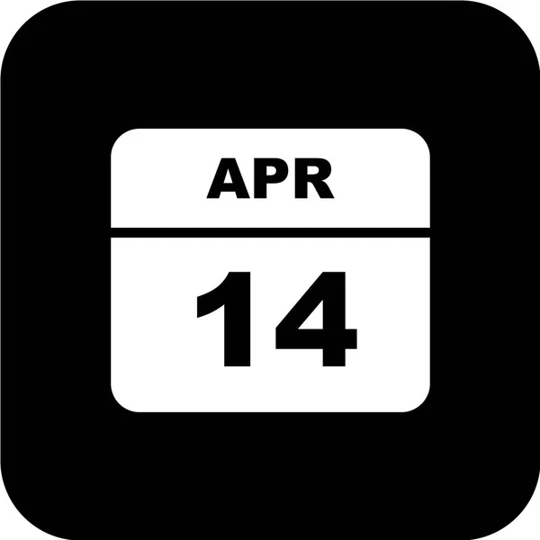 Ikona Kalendarza Datą Ilustracja Wektora — Wektor stockowy