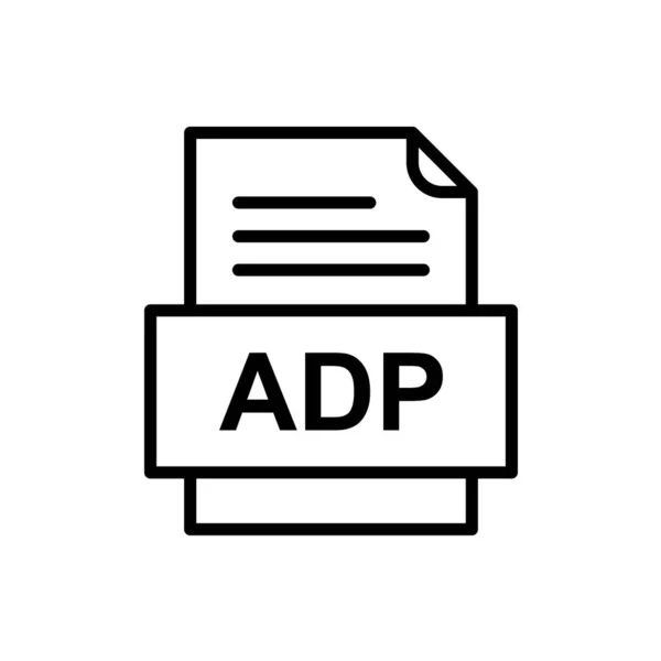 Dateiformat Icon Vektor Illustration — Stockvektor