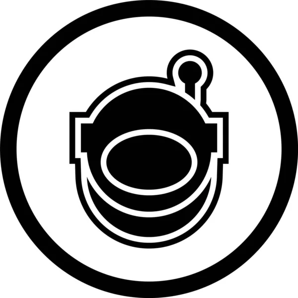Ikona Astronomiczna Modnym Stylu Izolowane Tło — Wektor stockowy
