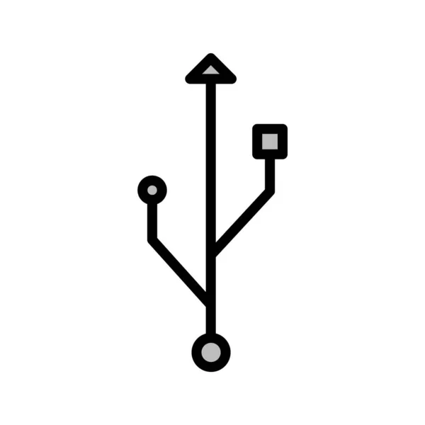 Connection Icon Trendigen Stil Isolierten Hintergrund — Stockvektor