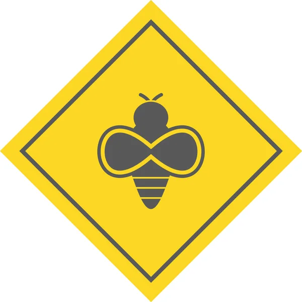 Ikona Pszczół Modnym Stylu Izolowane Tło — Wektor stockowy