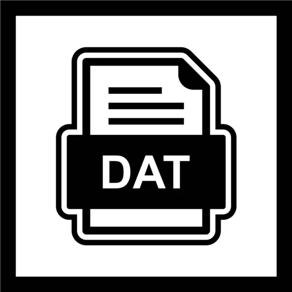 Dateiformat Icon Vektor Illustration — Stockvektor