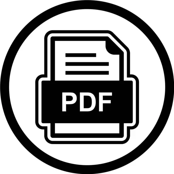 Dateiformat Icon Vektor Illustration — Stockvektor