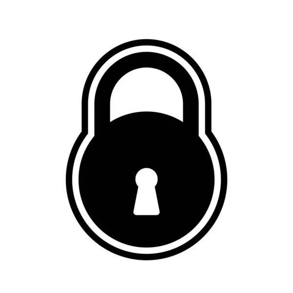 Lock Icon Trendigen Stil Isolierten Hintergrund — Stockvektor