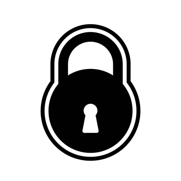 Lock Icon Trendy Stijl Geïsoleerde Achtergrond — Stockvector