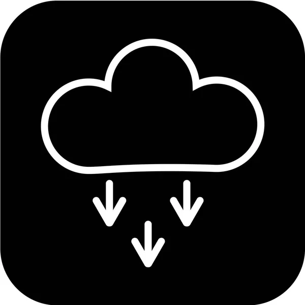 Icono Nube Ilustración Vectorial — Vector de stock
