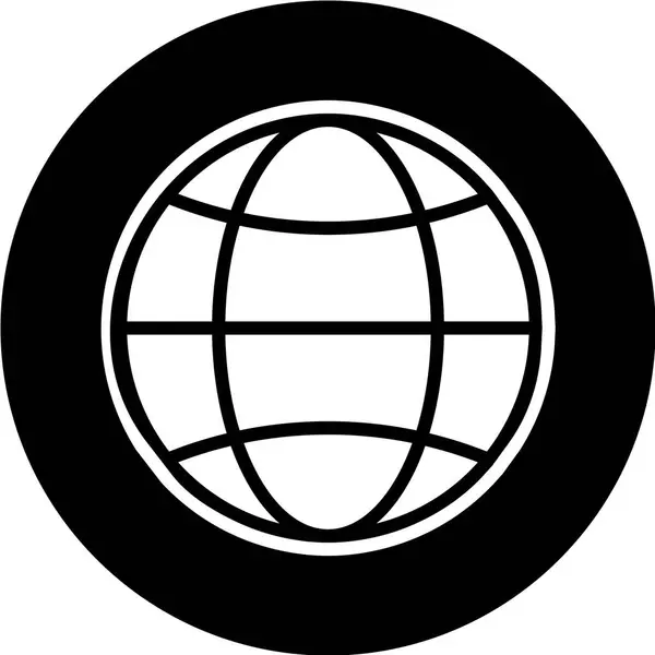 Значок Глобуса Векторна Ілюстрація — стоковий вектор