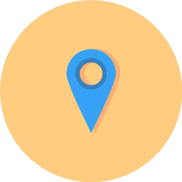 Map Pin Vector Icon — Stock Vector