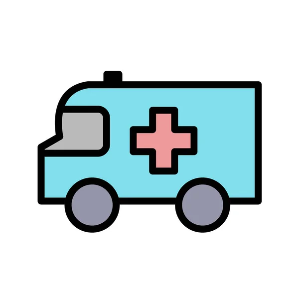 Icono Ambulancia Ilustración Vectorial — Archivo Imágenes Vectoriales