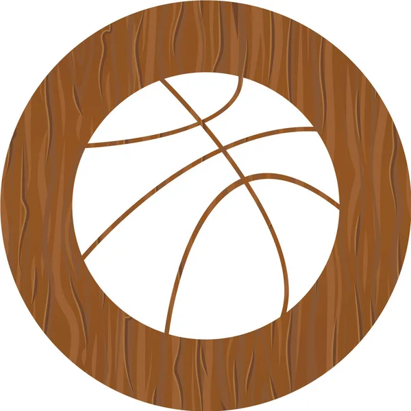 Vector Basketbal Pictogram — Stockvector