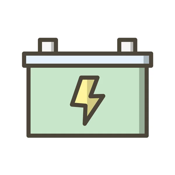 Batterij Icoon Vectorillustratie — Stockvector