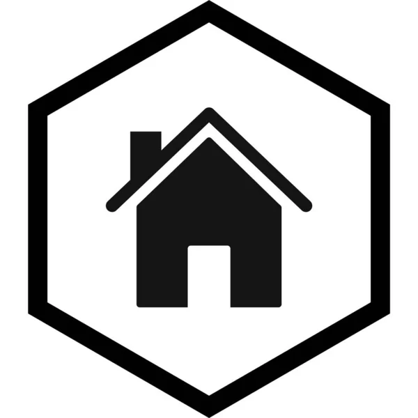 Haus Ikone Trendigen Stil — Stockvektor