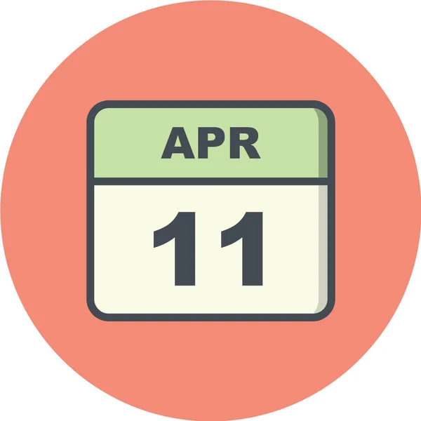 Calendário Flat Vector Icon —  Vetores de Stock