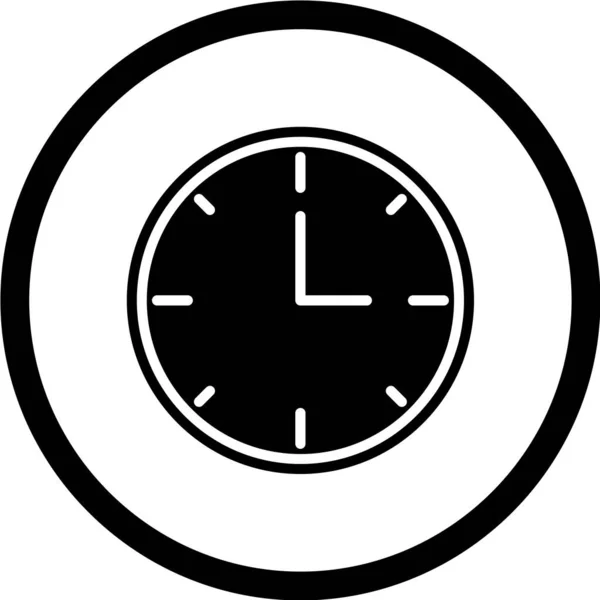 Reloj Icono Vector Ilustración — Vector de stock