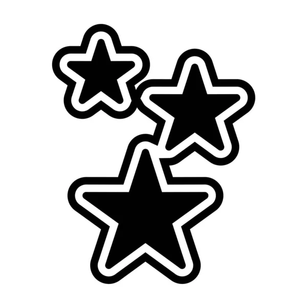 Estrellas Icono Estilo Moda Aislado Fondo — Vector de stock