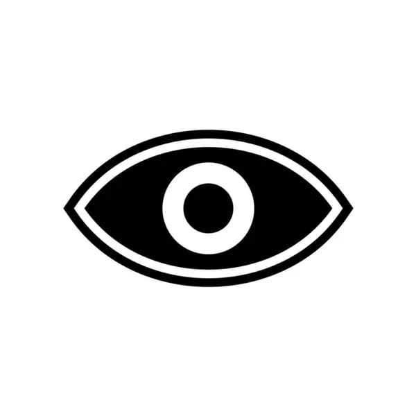 Illustrazione Vettoriale Dell Icona Dell Occhio — Vettoriale Stock