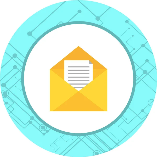 Umschlag Mail Icon Vektor Illustration — Stockvektor