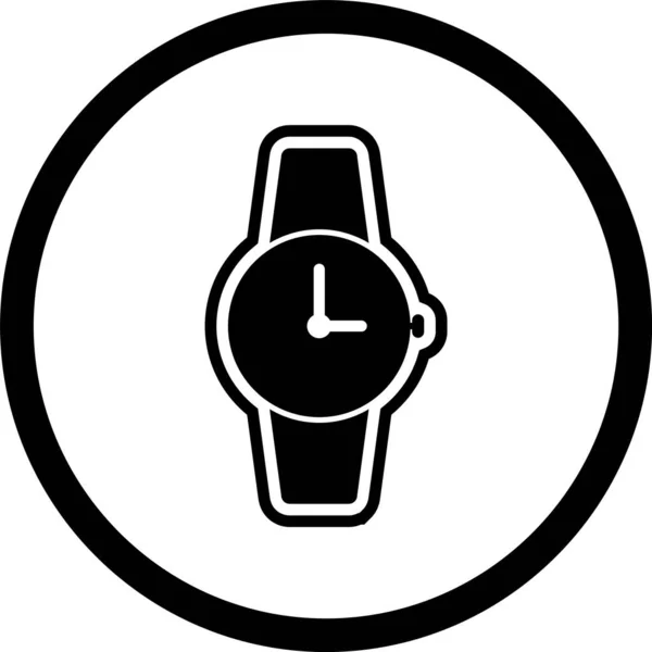 Icono Del Reloj Estilo Moda Aislado Fondo — Archivo Imágenes Vectoriales