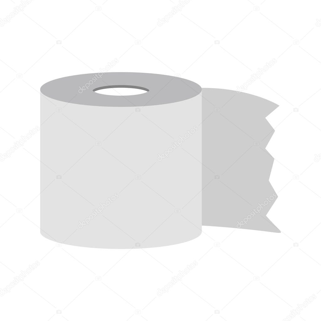 Toilet Paper Icon In Trendy Style Isolated Background