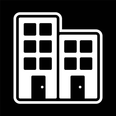 Moda Biçimli Ofis Simgesi İzole Arkaplan 