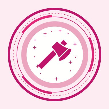  Moda Biçimli Axe Simgesi İzole Arkaplan      