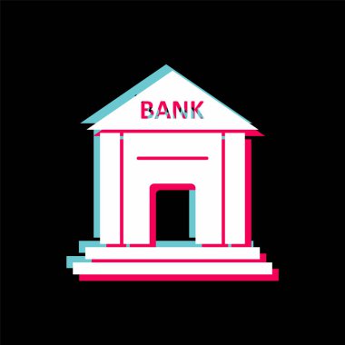 banka simgesi modada izole edilmiş arkaplan      