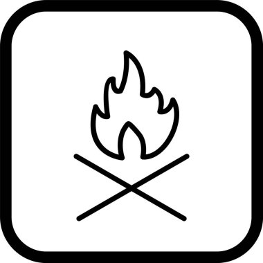  Kemik Yangını Simgesi Moda Tarzı İzole Arkaplan