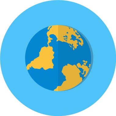 Bir dünya haritasının vektör illüstrasyonu