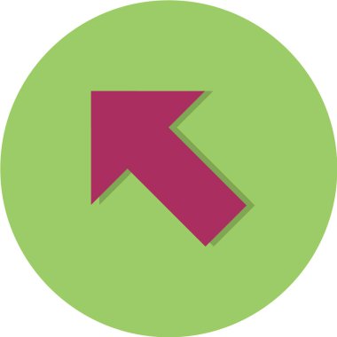 sol ok simgesi vektörü